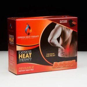 Express Heat Therapy Back Instant Heating Pad Reusable Sealed Brand New